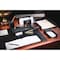 Dacasso Black Leather 8-Piece Desk Set DF-1012 - alternate 2